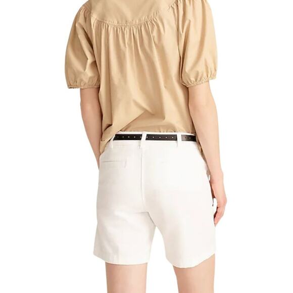 NWOT J.Crew 7" Stretch Chino Short White 4 - Picture 3 of 8